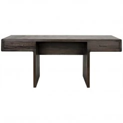 Noir Furniture Degas Desk, Ebony Walnut