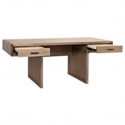 Noir Furniture Degas Desk, Washed Walnut