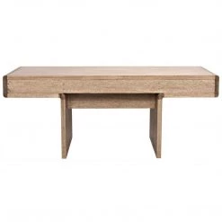 Noir Furniture Degas Desk, Washed Walnut