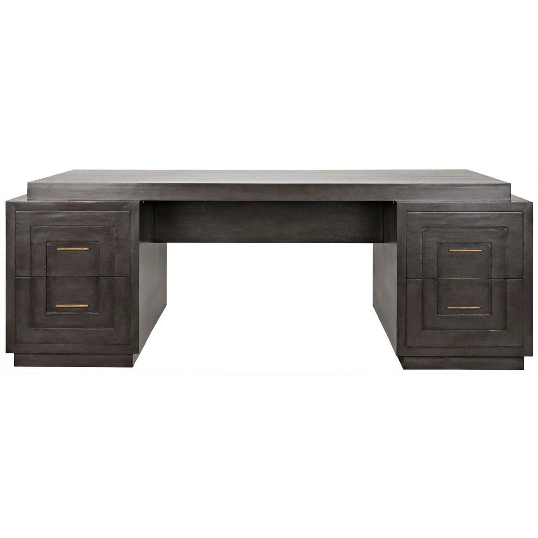 Noir Furniture Mentor Desk, Pale