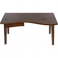 Noir Furniture Adonis Desk, Dark Walnut