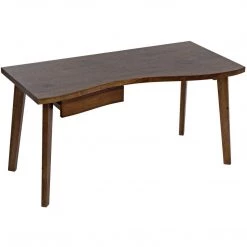 Noir Furniture Adonis Desk, Dark Walnut