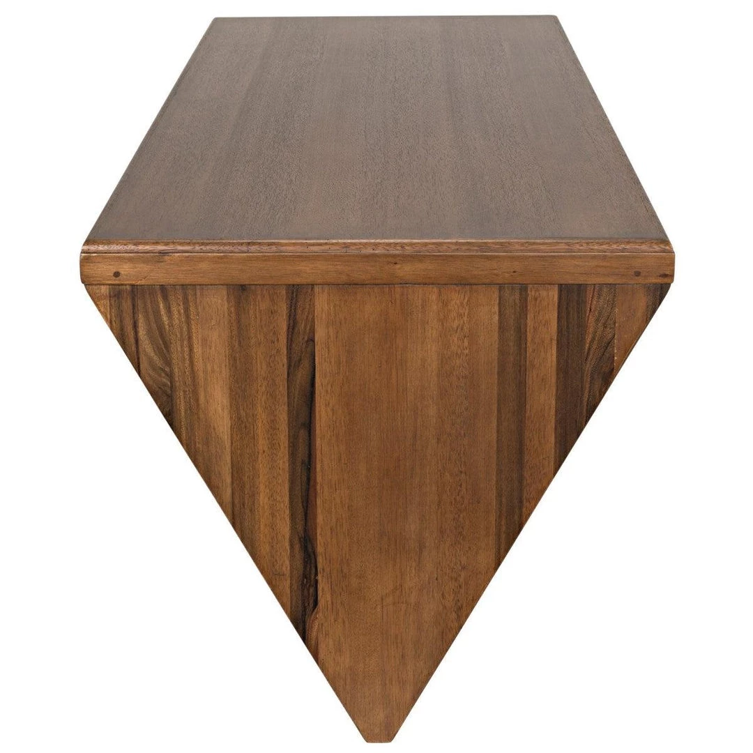 Noir Furniture Tetramo Desk, Dark Walnut