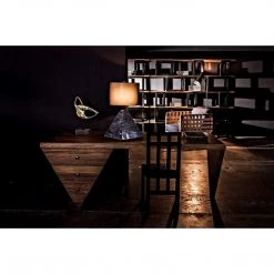 Noir Furniture Tetramo Desk, Dark Walnut