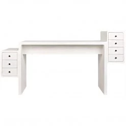 Noir Furniture Noir Lance Desk, White Wash