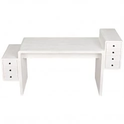 Noir Furniture Noir Lance Desk, White Wash