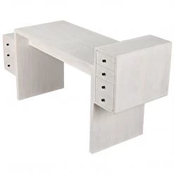 Noir Furniture Noir Lance Desk, White Wash