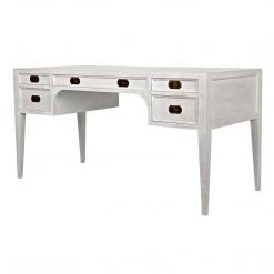 Noir Furniture Noir Africa Desk, White Wash