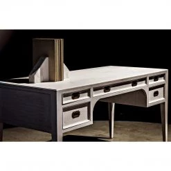 Noir Furniture Noir Africa Desk, White Wash