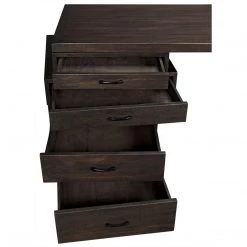 Noir Furniture Noir Artemis Desk, Ebony Walnut