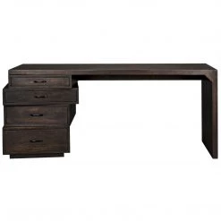 Noir Furniture Noir Artemis Desk, Ebony Walnut