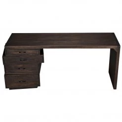 Noir Furniture Noir Artemis Desk, Ebony Walnut