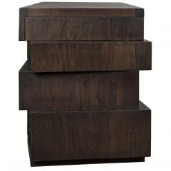 Noir Furniture Noir Artemis Desk, Ebony Walnut