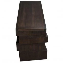 Noir Furniture Noir Artemis Desk, Ebony Walnut