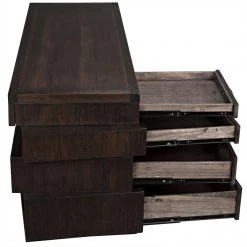 Noir Furniture Noir Artemis Desk, Ebony Walnut