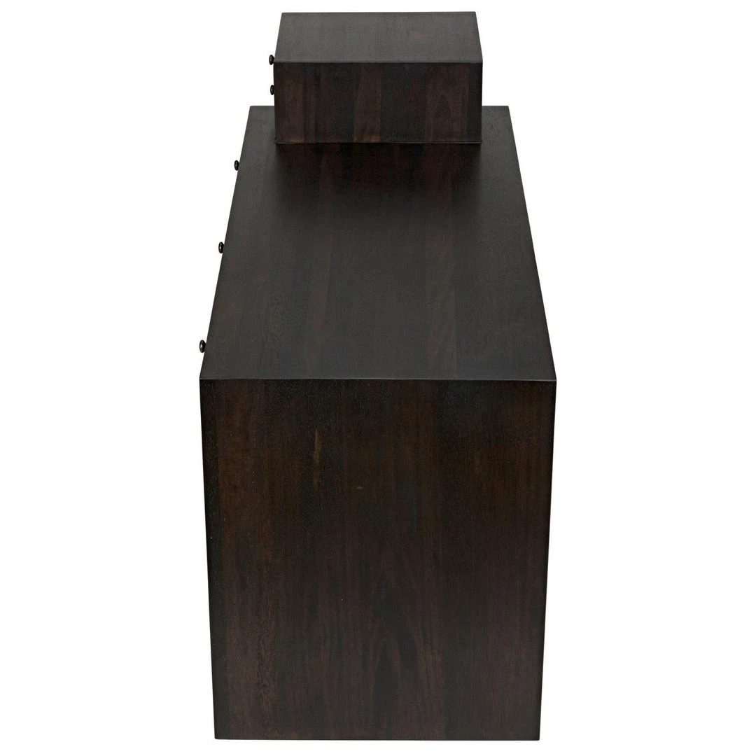 Noir Furniture Noir Tokyo Desk, Ebony Walnut