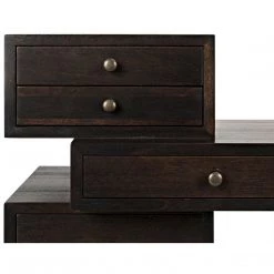 Noir Furniture Noir Tokyo Desk, Ebony Walnut