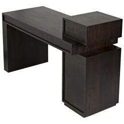 Noir Furniture Noir Tokyo Desk, Ebony Walnut