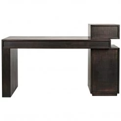 Noir Furniture Noir Tokyo Desk, Ebony Walnut