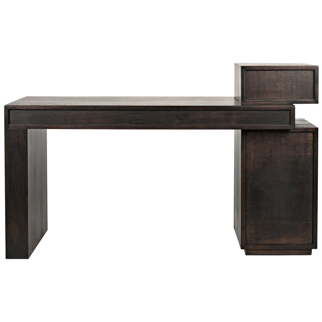 Noir Furniture Noir Tokyo Desk, Ebony Walnut