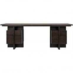 Noir Furniture Noir Bridge Desk, Ebony Walnut