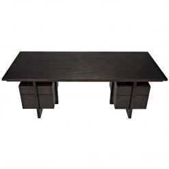 Noir Furniture Noir Bridge Desk, Ebony Walnut