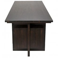 Noir Furniture Noir Bridge Desk, Ebony Walnut