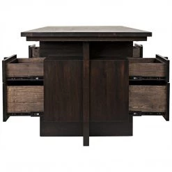 Noir Furniture Noir Bridge Desk, Ebony Walnut
