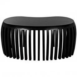 Noir Furniture Noir Irulan Desk, Hand Rubbed Black