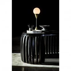 Noir Furniture Noir Irulan Desk, Hand Rubbed Black