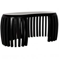 Noir Furniture Noir Irulan Desk, Hand Rubbed Black