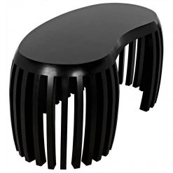 Noir Furniture Noir Irulan Desk, Hand Rubbed Black