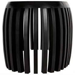 Noir Furniture Noir Irulan Desk, Hand Rubbed Black