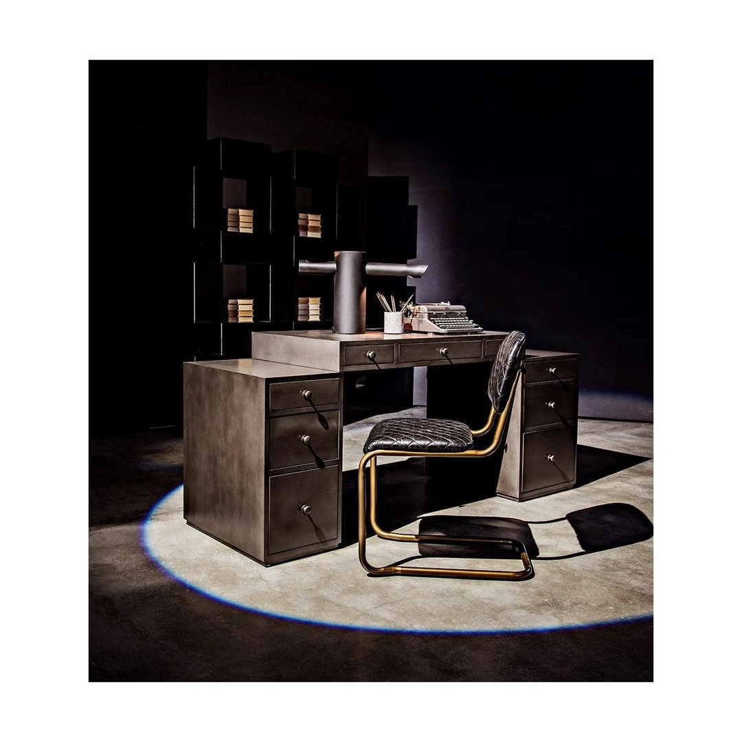 Noir Furniture Noir Bauhaus Desk, Pale