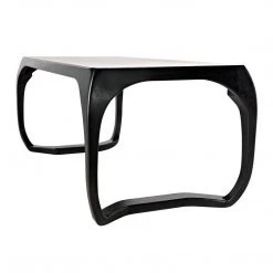 Noir Furniture Noir Lola Desk, Hand Rubbed Black