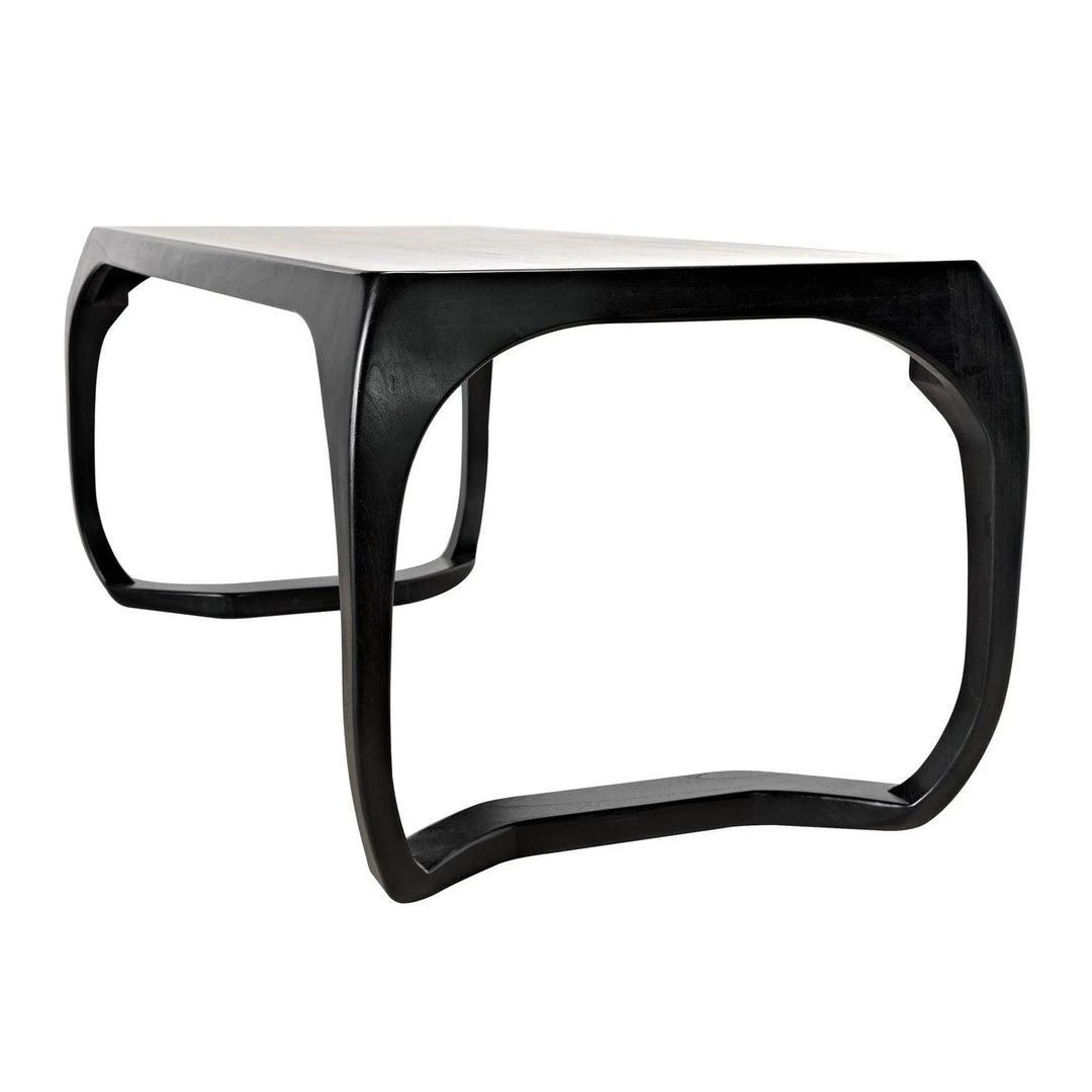 Noir Furniture Noir Lola Desk, Hand Rubbed Black