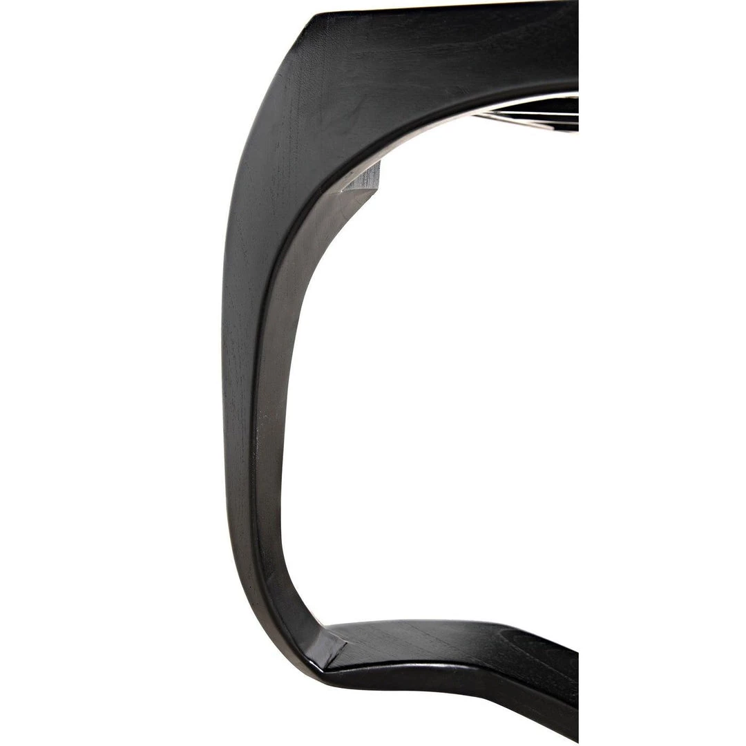 Noir Furniture Noir Lola Desk, Hand Rubbed Black