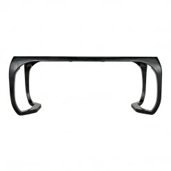 Noir Furniture Noir Lola Desk, Hand Rubbed Black