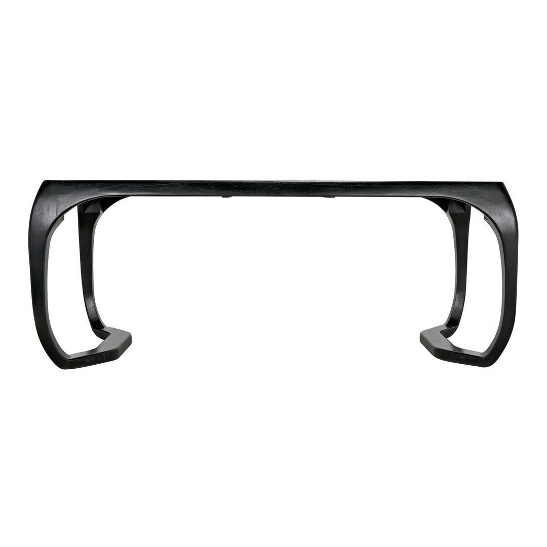 Noir Furniture Noir Lola Desk, Hand Rubbed Black