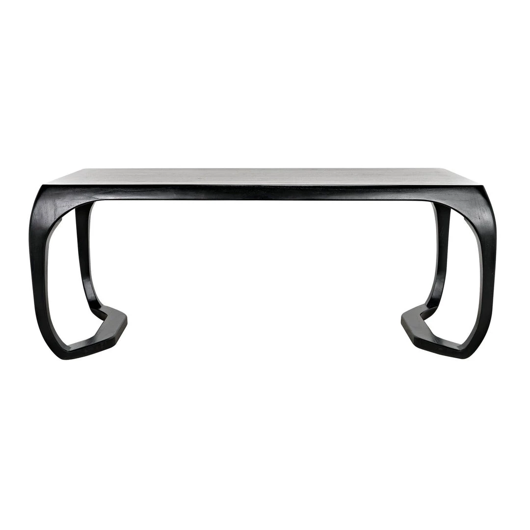 Noir Furniture Noir Lola Desk, Hand Rubbed Black