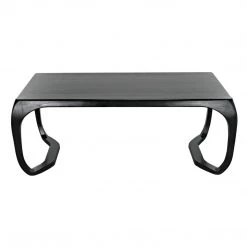 Noir Furniture Noir Lola Desk, Hand Rubbed Black