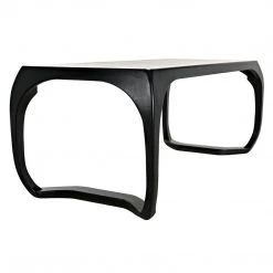 Noir Furniture Noir Lola Desk, Hand Rubbed Black