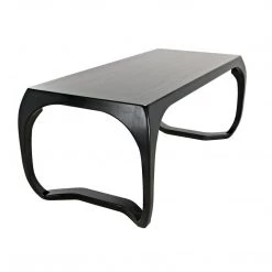 Noir Furniture Noir Lola Desk, Hand Rubbed Black