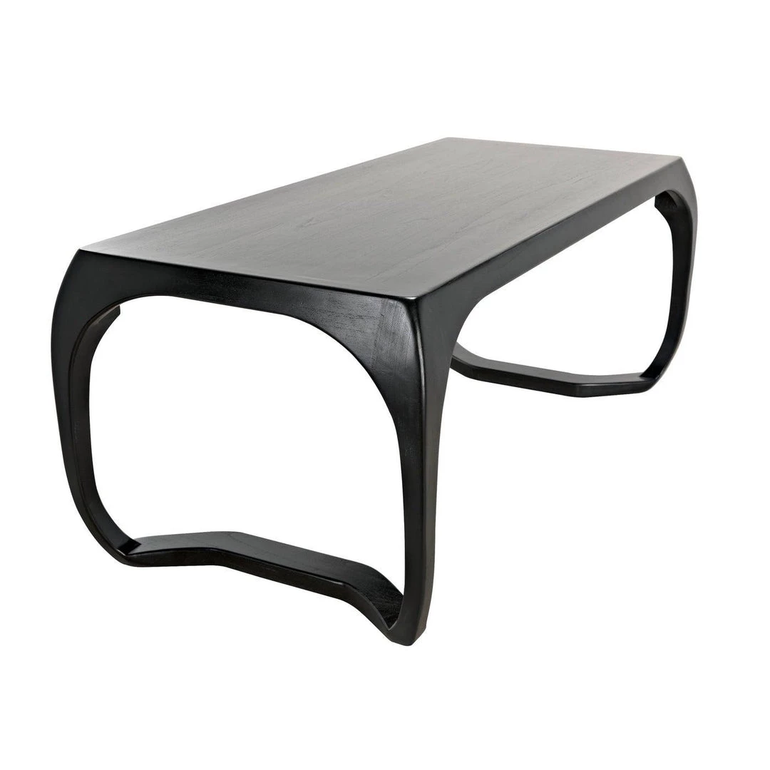 Noir Furniture Noir Lola Desk, Hand Rubbed Black