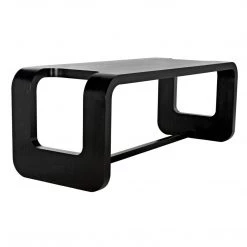 Noir Furniture Noir Anubis Desk, Hand Rubbed Black