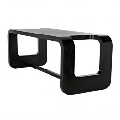 Noir Furniture Noir Anubis Desk, Hand Rubbed Black