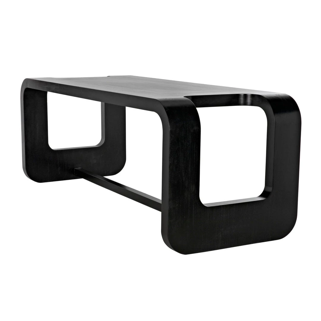 Noir Furniture Noir Anubis Desk, Hand Rubbed Black