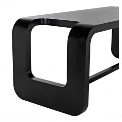 Noir Furniture Noir Anubis Desk, Hand Rubbed Black
