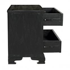 Noir Furniture Noir Sofie Dresser, Hand Rubbed Black