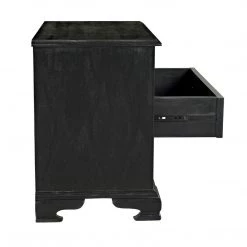 Noir Furniture Noir Sofie Dresser, Hand Rubbed Black